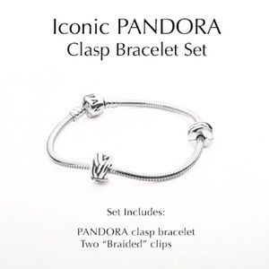 Pandora Bracelet Set + Clip Charms 👑